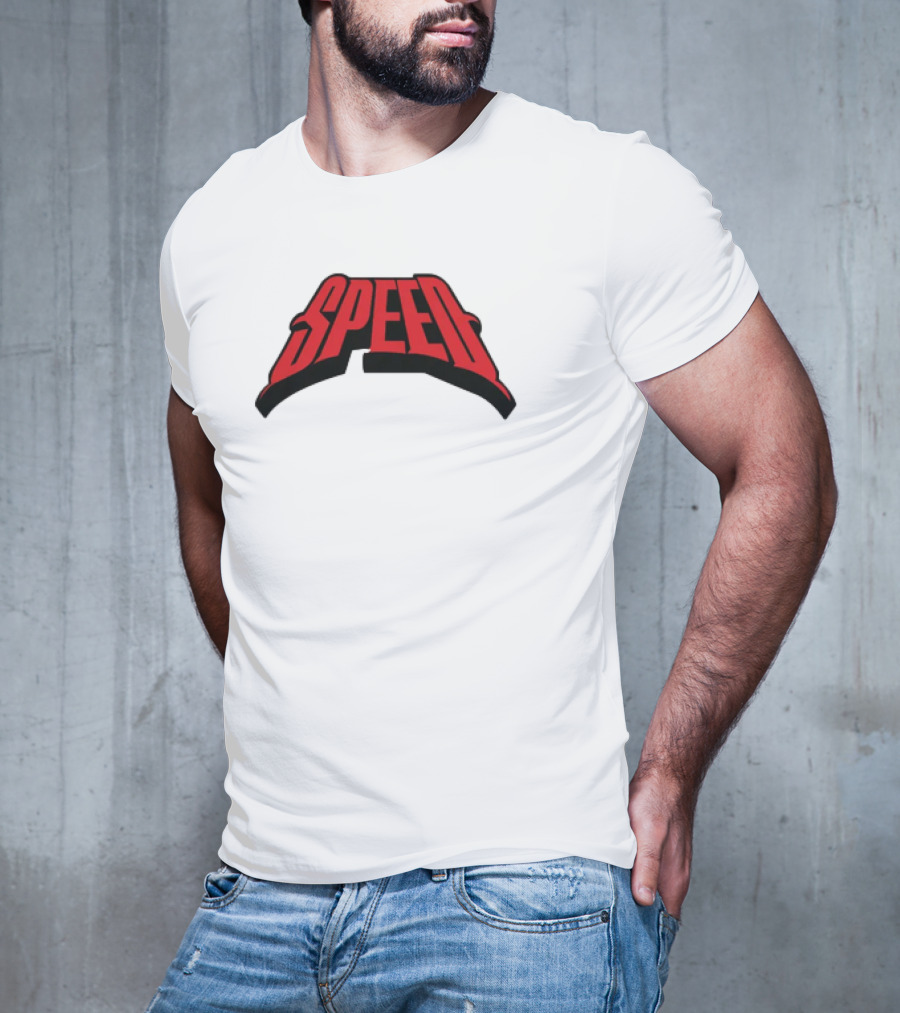 Speed Red Bold Arch Logo T-Shirt