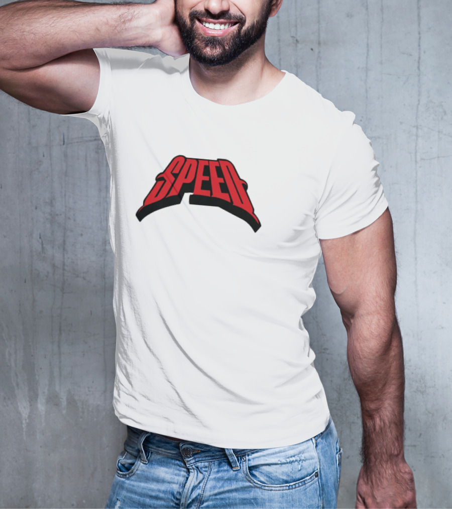 Speed Red Bold Arch Logo T-Shirt