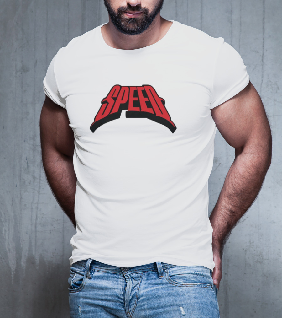 Speed Red Bold Arch Logo T-Shirt