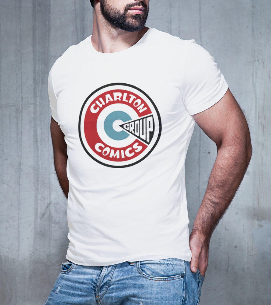 Charlton Comics Group Vintage Logo Circle Emblem T-Shirt