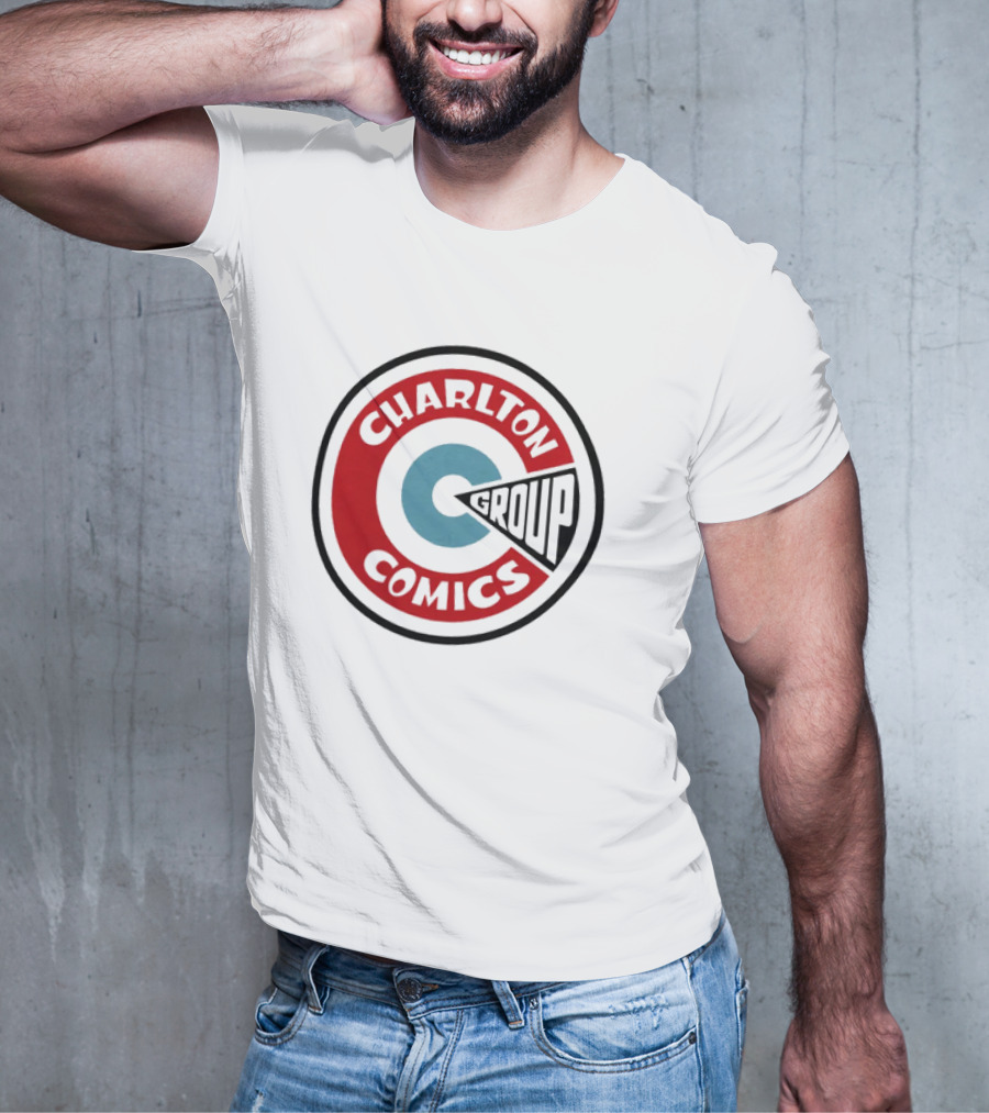 Charlton Comics Group Vintage Logo Circle Emblem T-Shirt