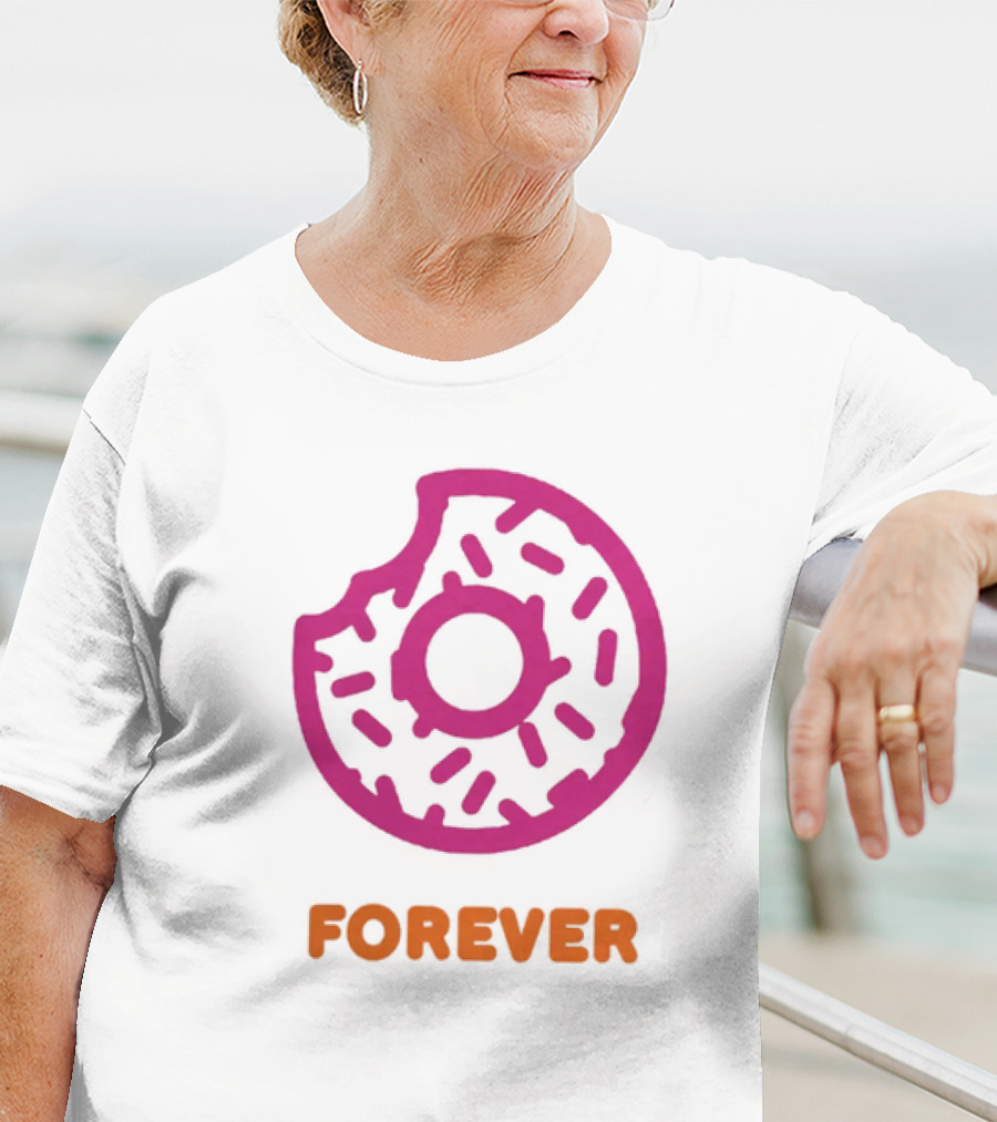 Dunkin Donut Forever Merch Pink Sprinkled T-Shirt