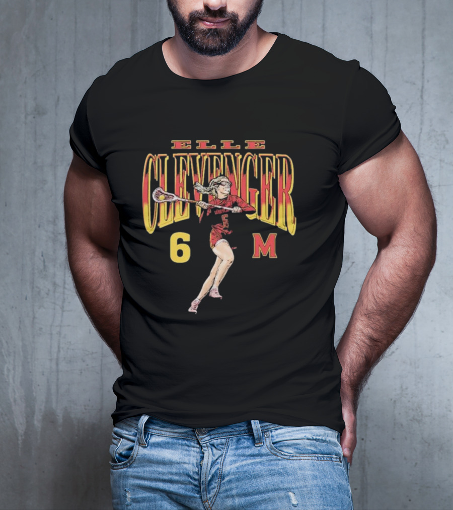 Eloise Clevenger Classics Collection Elle Clevenger 6 Maryland Lacrosse T-Shirt