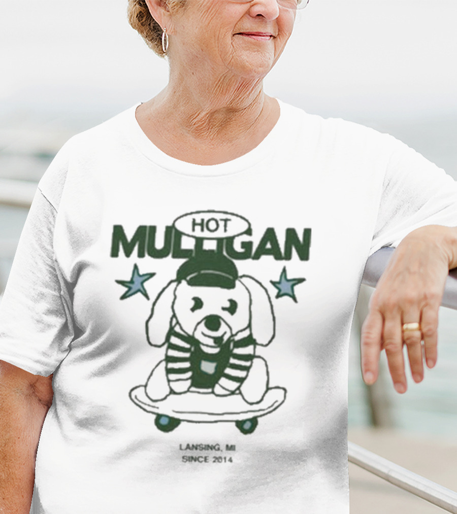 Hot Mulligan Skate Dog Lansing MI Since 2014 T-Shirt