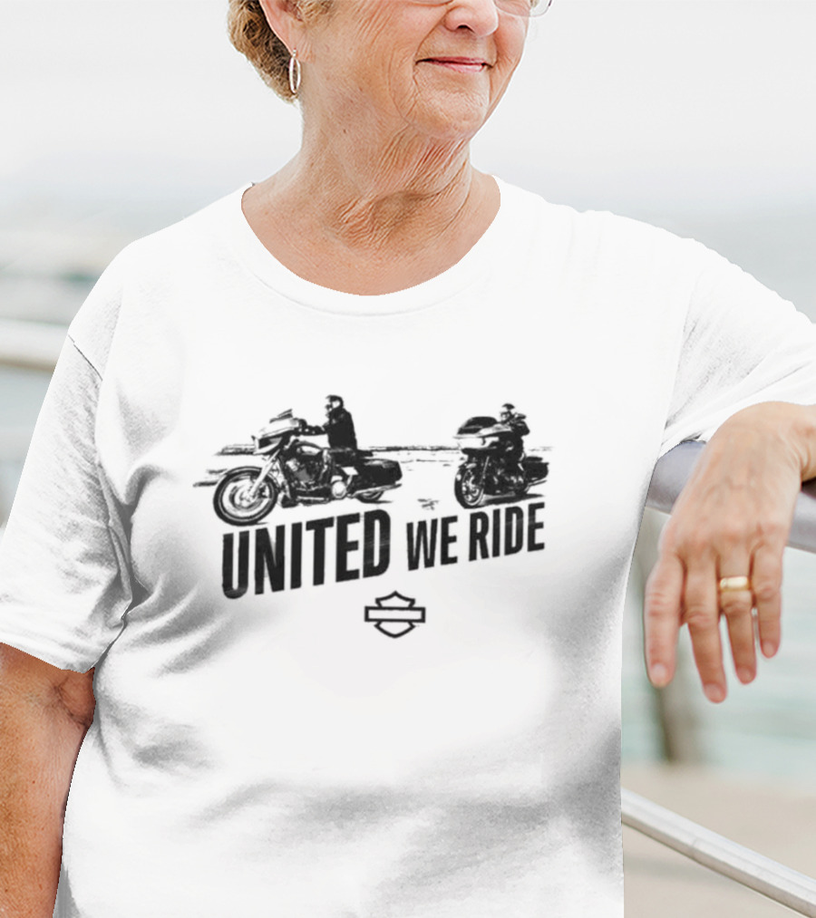 United We Ride Classic Motorbike T-Shirt