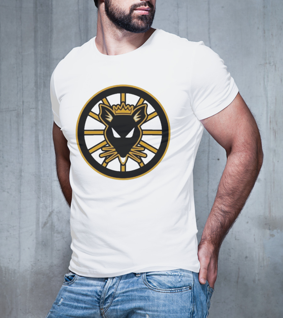 Rat Kings Emblem Circular Rat Head With Crown T-Shirt
