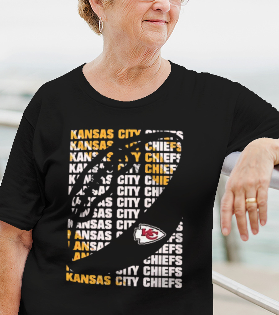 Kansas City Chiefs Youth Box Football KC Logo T-Shirt