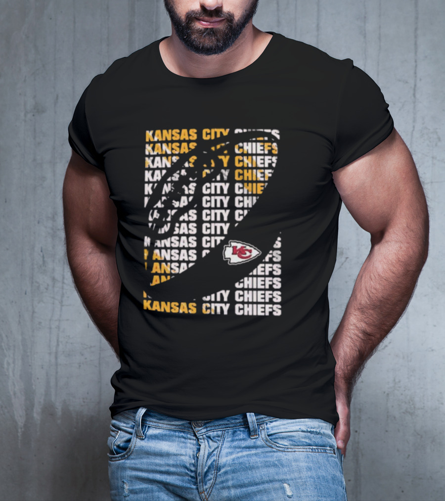 Kansas City Chiefs Youth Box Football KC Logo T-Shirt