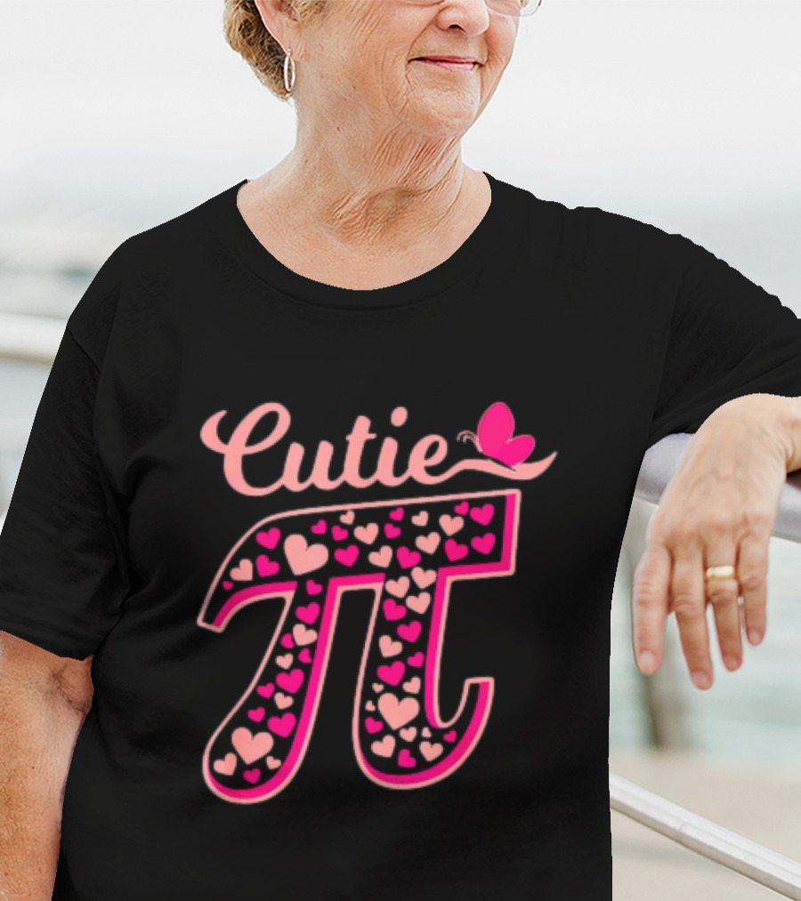 Cutie Pi Heart Butterfly Math Teacher Kids Women Men Toddler T-Shirt
