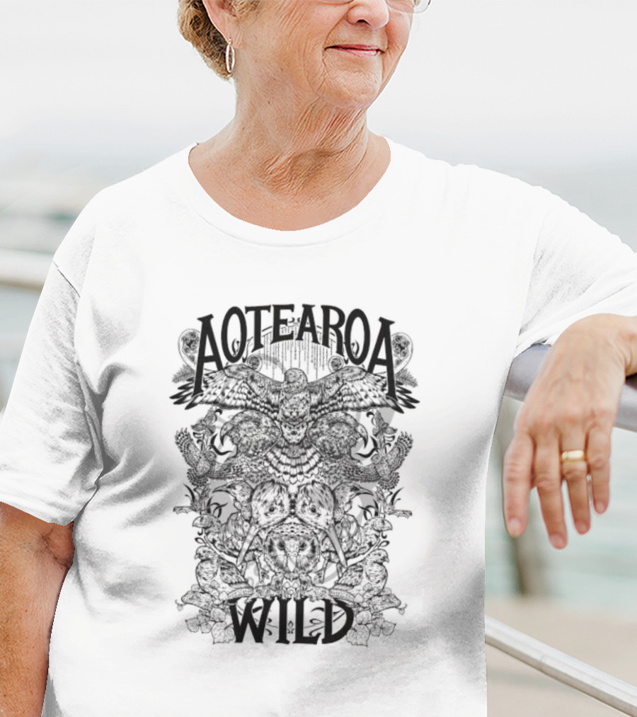 Aotearoa Wild Birds Images T-Shirt