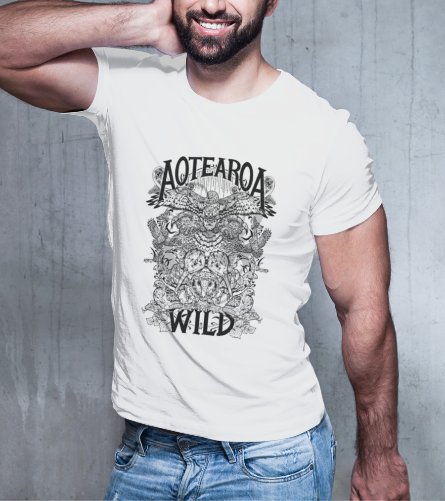 Aotearoa Wild Birds Images T-Shirt