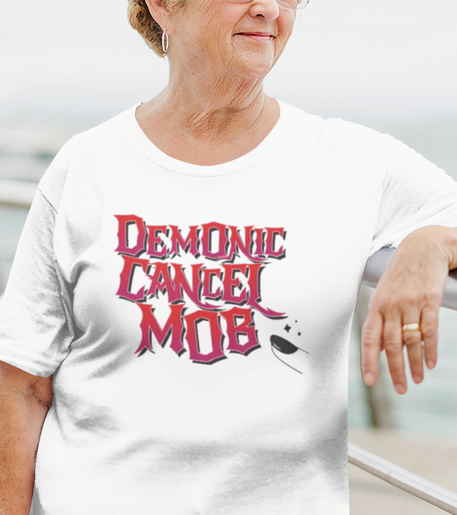 Demonic Cancel Mob Vintage Gothic T-Shirt