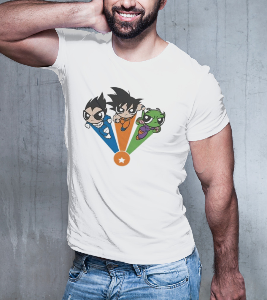 Geek Covers Powerball Boyz Anime Fusion Trio Jump T-Shirt