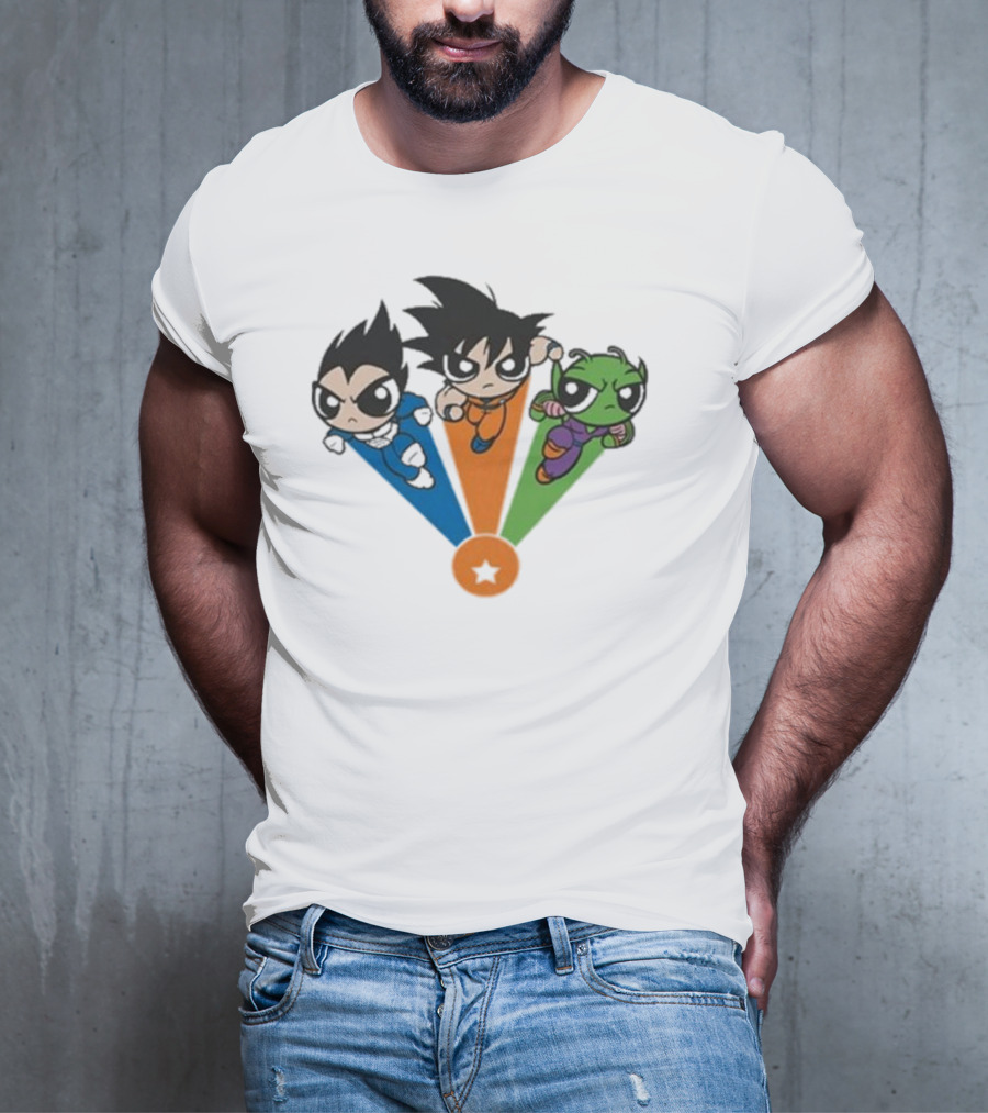 Geek Covers Powerball Boyz Anime Fusion Trio Jump T-Shirt