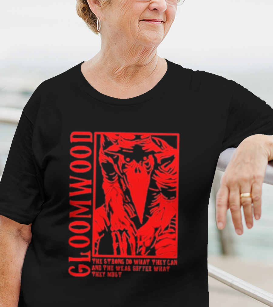Gloomwood The Strong Do What They Can And The Weak Suffer What They Must Red Bird Mask T-Shirt