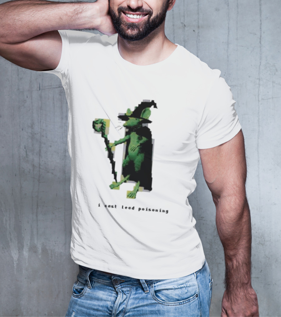 I Cast Lead Poisoning Green Pixel Art Wizard Mouse T-Shirt