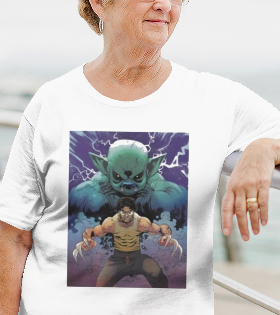 Rick Glassman Rick And Goblin Wolverine Style Fantasy T-Shirt