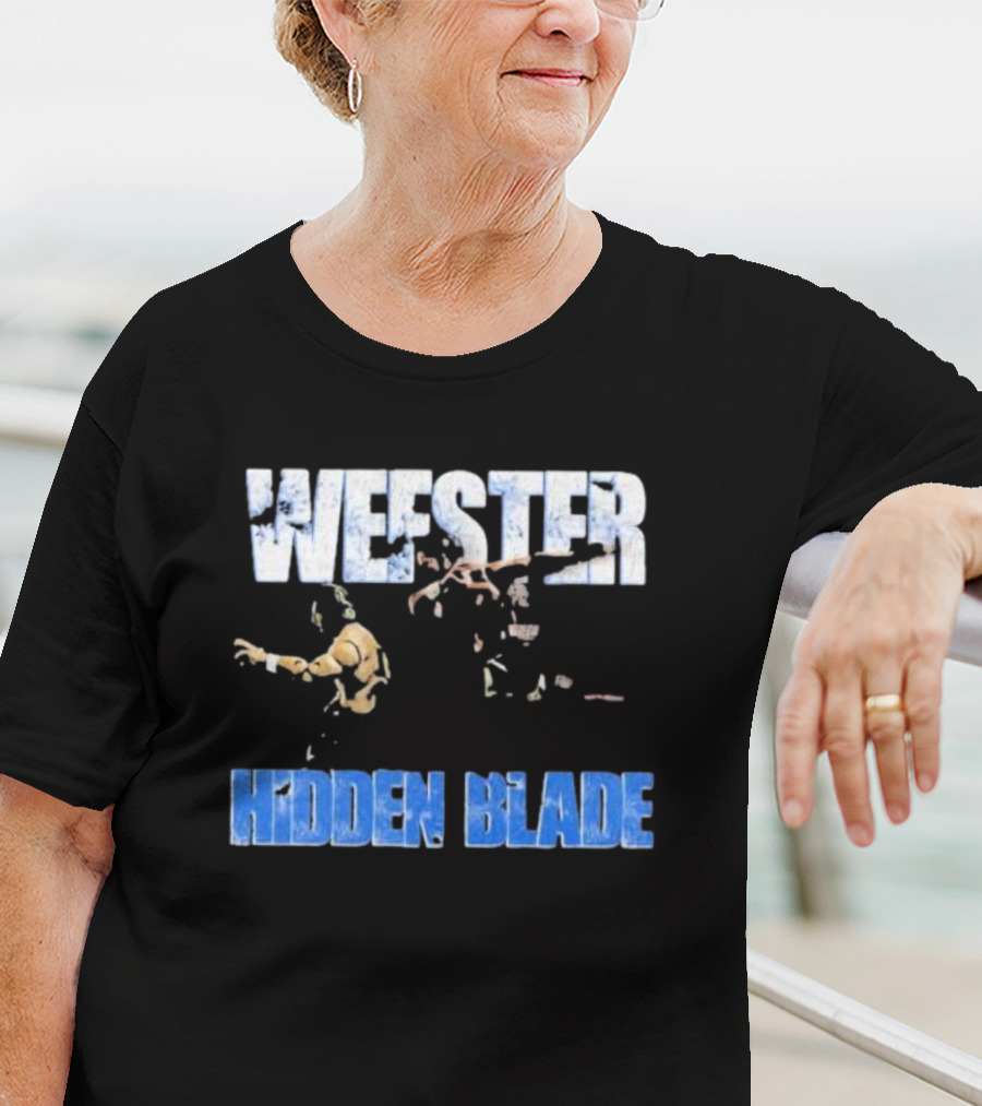 Wefster Hidden Blade Wrestling Action And Combat T-Shirt