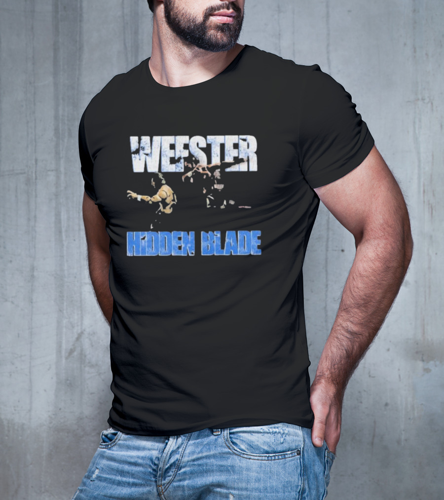 Wefster Hidden Blade Wrestling Action And Combat T-Shirt