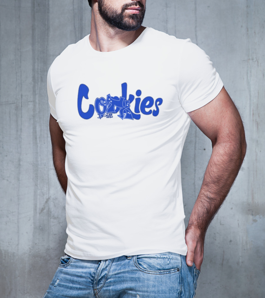 Cookies X Otxboyz Out Of The Box Graffiti Blue Streetwear Collaboration T-Shirt