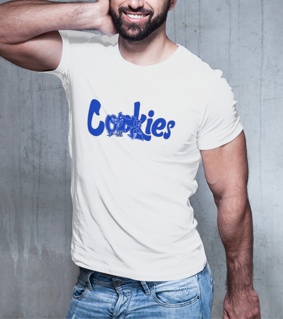 Cookies X Otxboyz Out Of The Box Graffiti Blue Streetwear Collaboration T-Shirt
