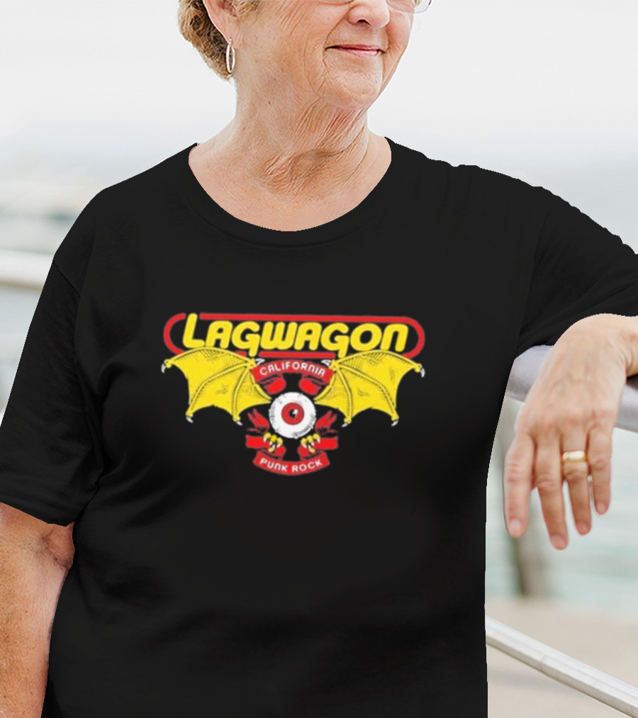 Lagwagon California Punk Rock Eye With Bat Wings T-Shirt