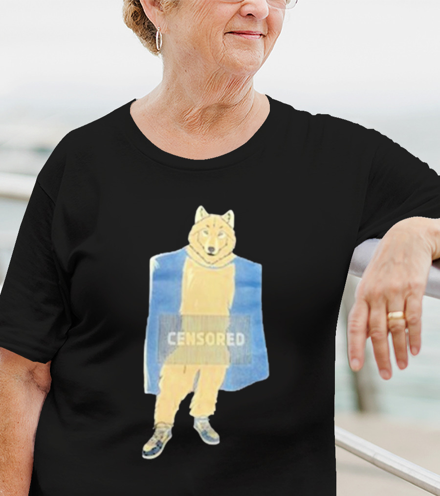 Lisan Jal Gaib Censored Wolf Retro Sneakers T-Shirt