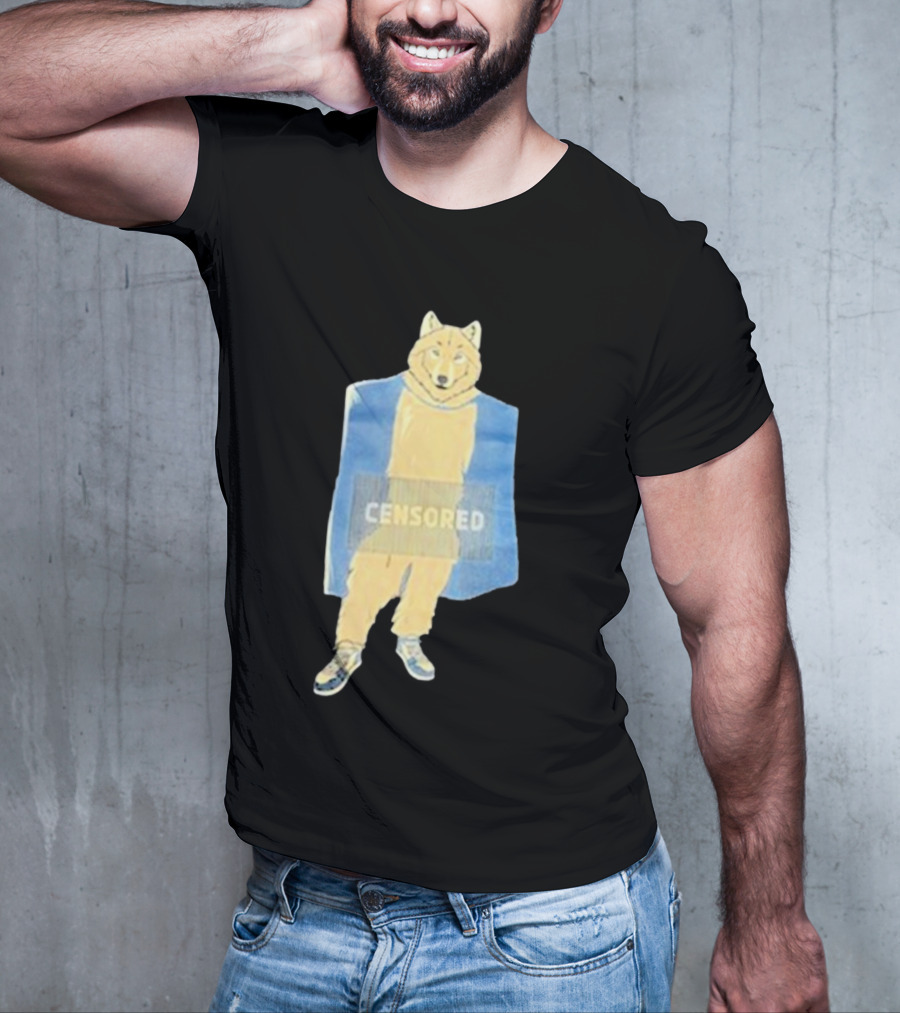 Lisan Jal Gaib Censored Wolf Retro Sneakers T-Shirt