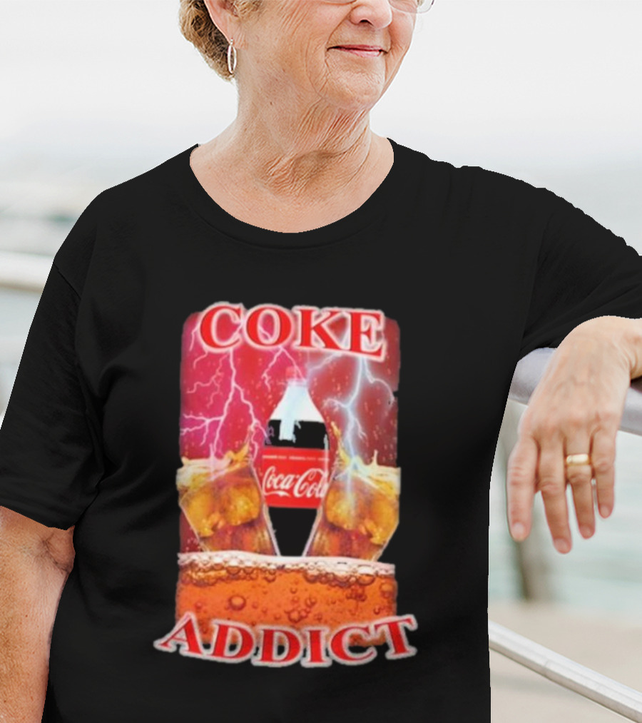 Coke Addict Orbital Clothing Coca-Cola Lightning Bubbles T-Shirt