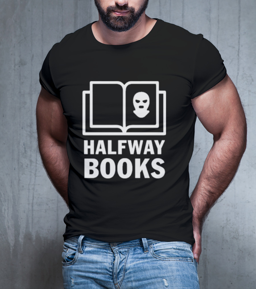 Shea Serrano Halfway Books Open Book Mask T-Shirt