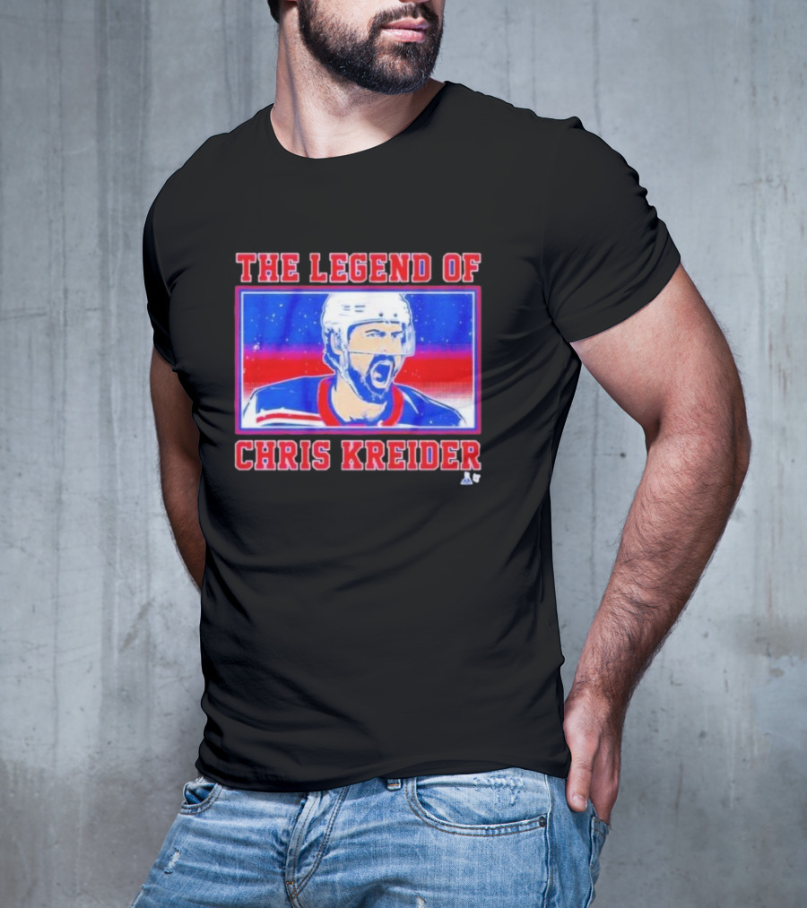 The Legend Of Chris Kreider Hockey Icon Burst T-Shirt