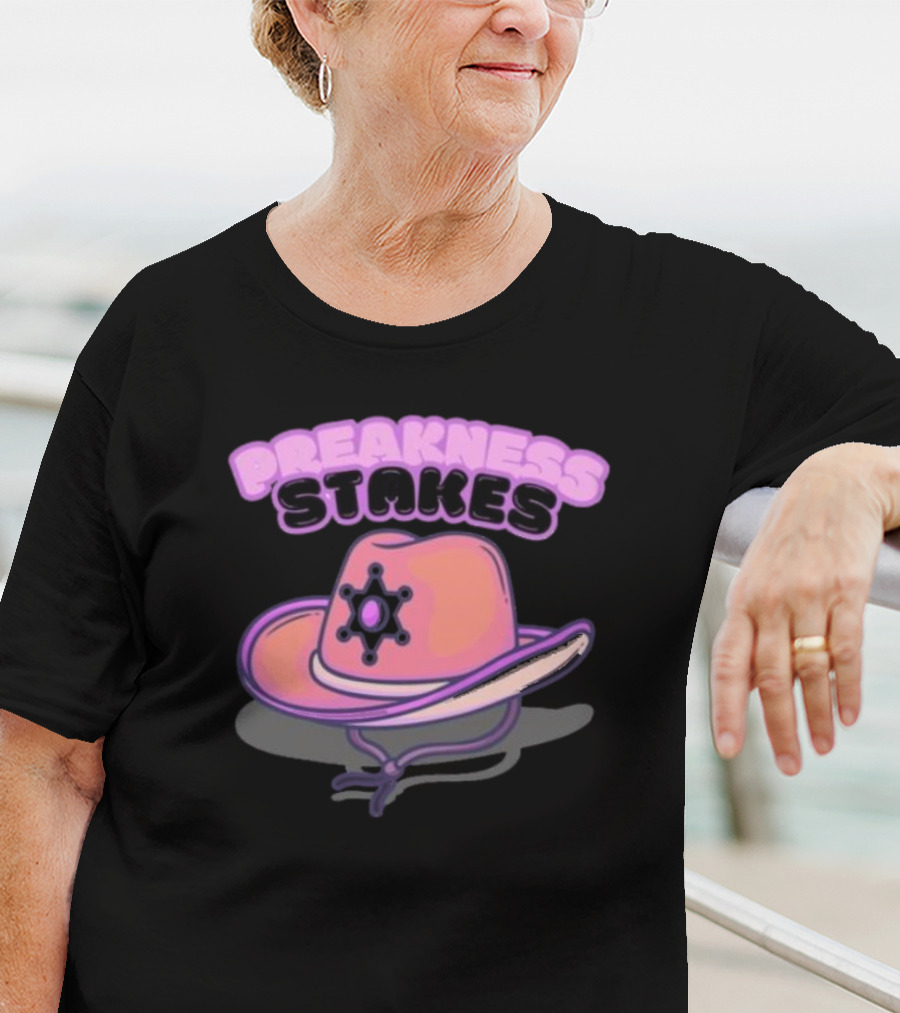 Preakness Stakes Cowboy Hat With Badge T-Shirt