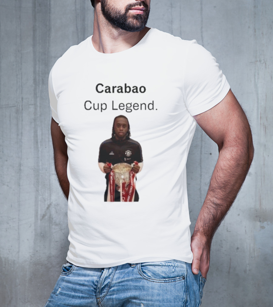 Carabao Cup Legend Football Icon Holding Trophy T-Shirt