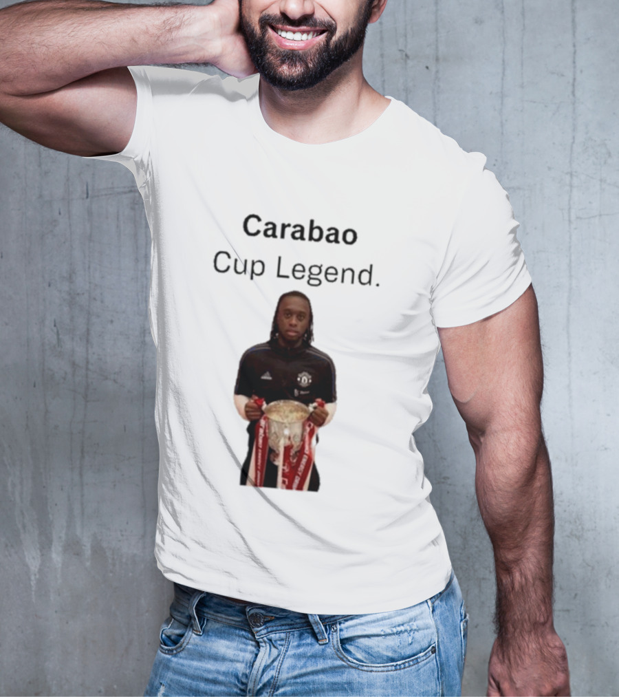 Carabao Cup Legend Football Icon Holding Trophy T-Shirt
