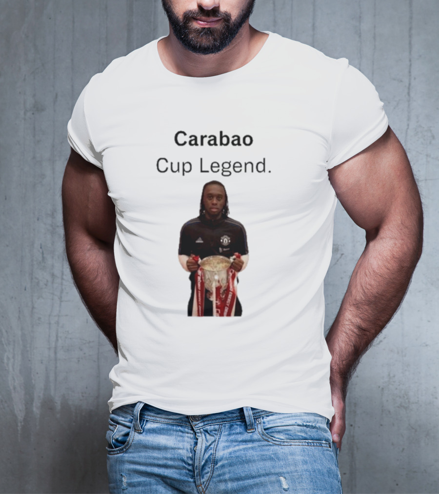 Carabao Cup Legend Football Icon Holding Trophy T-Shirt