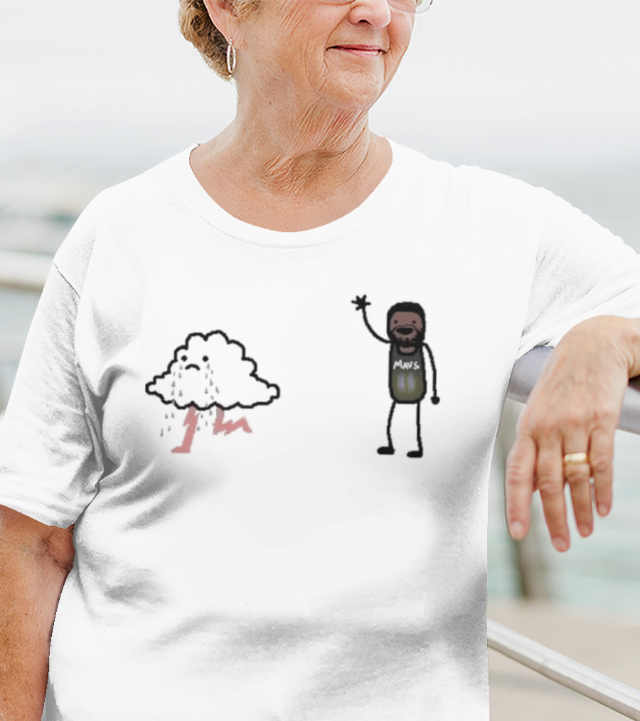 Bye-rie Irving Mars NBA Paint Cloud Storm T-Shirt