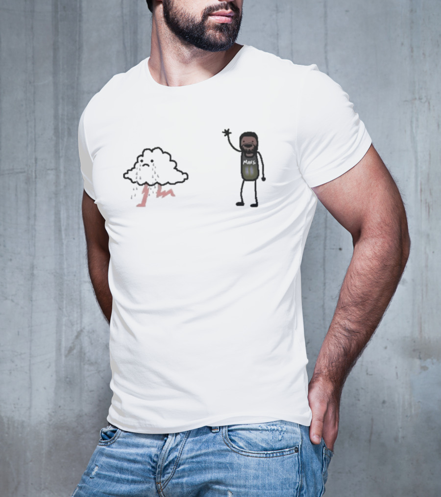 Bye-rie Irving Mars NBA Paint Cloud Storm T-Shirt