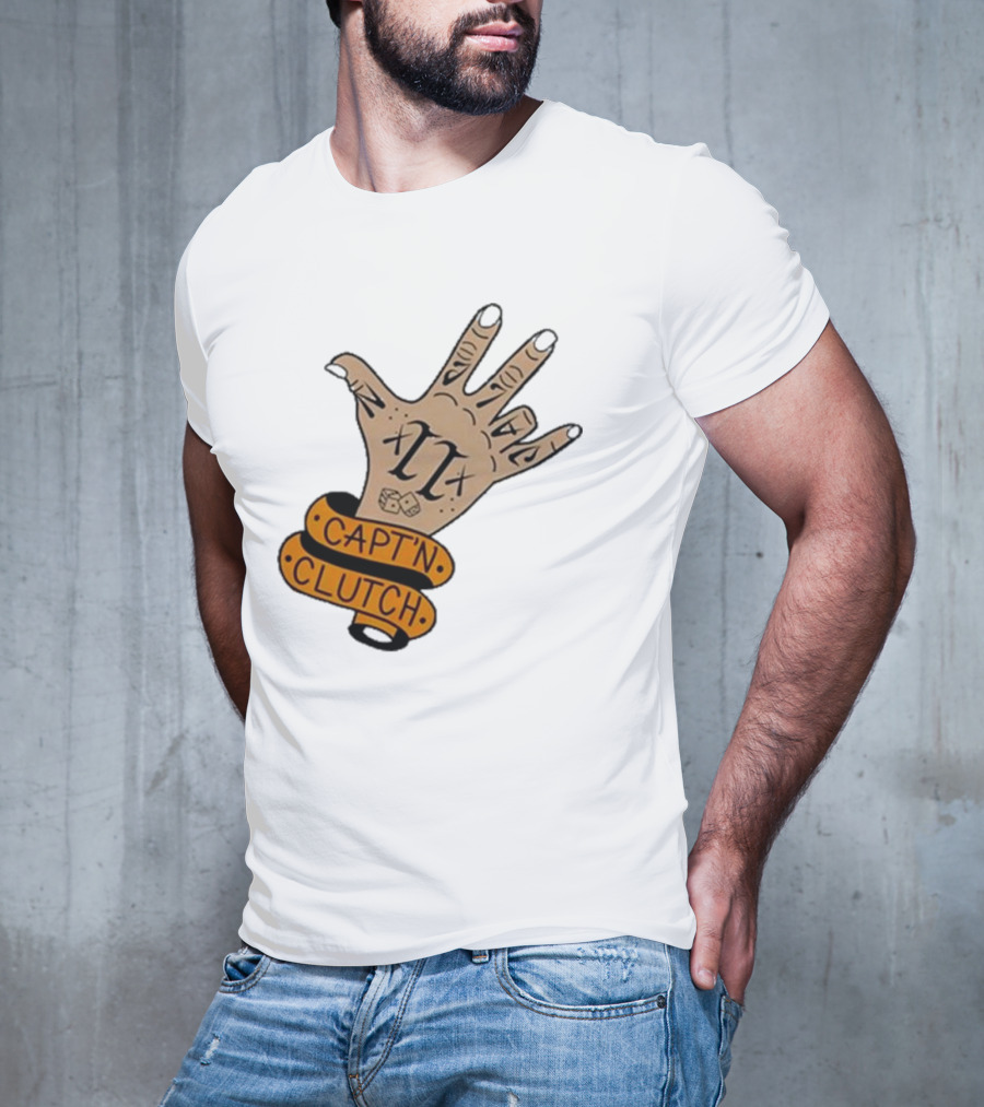 Cap’n Clutch Five Dice Hand Tattoo T-Shirt