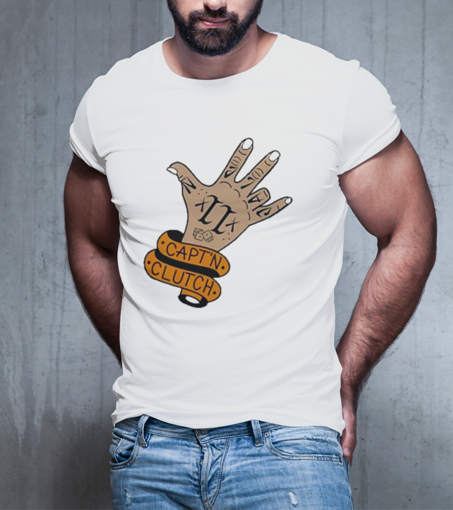 Cap’n Clutch Five Dice Hand Tattoo T-Shirt