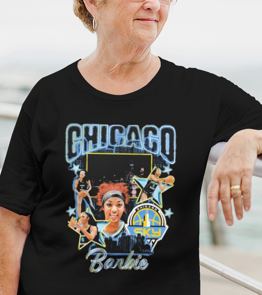 Chicago Sky Barbie Basketball Chicag0 Images T-Shirt
