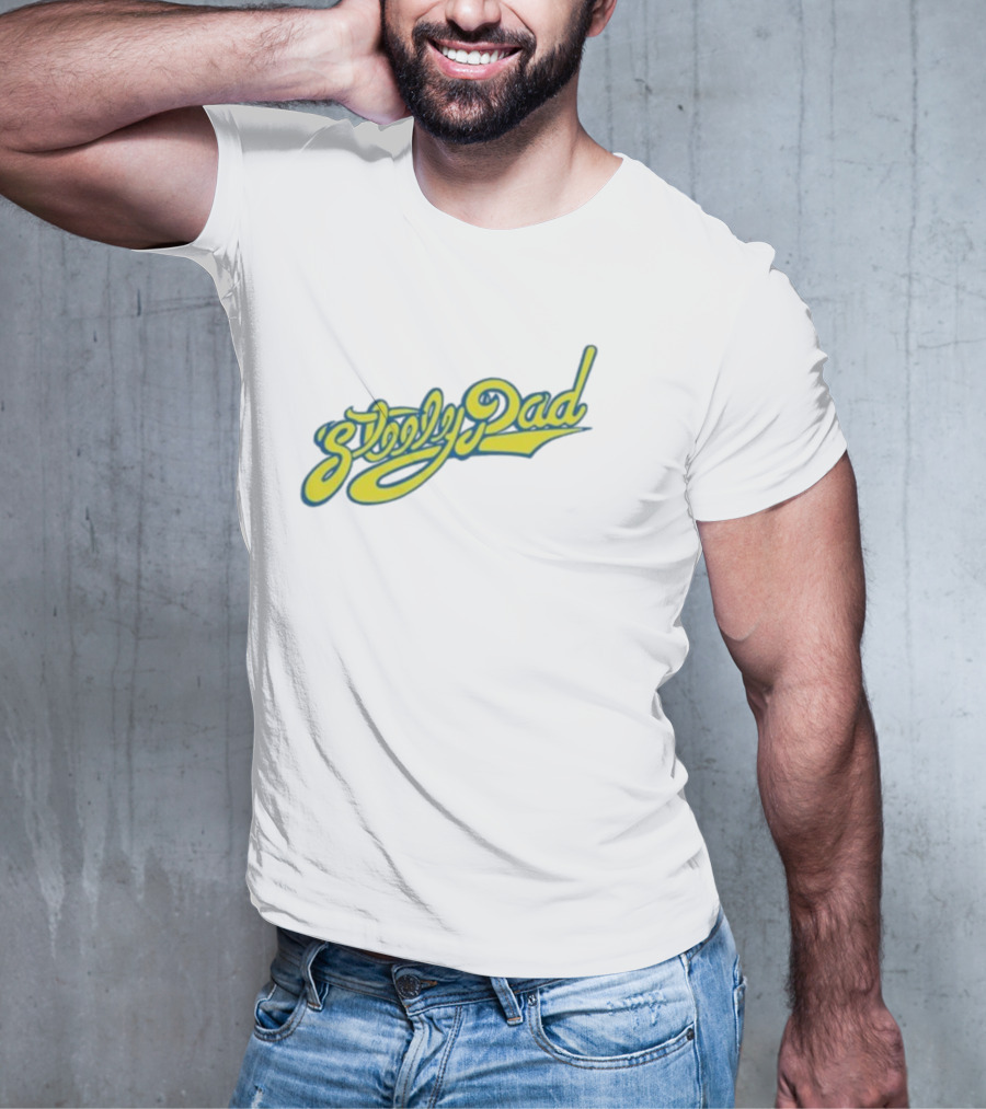 Sleepy Dad Retro Yellow Script T-Shirt