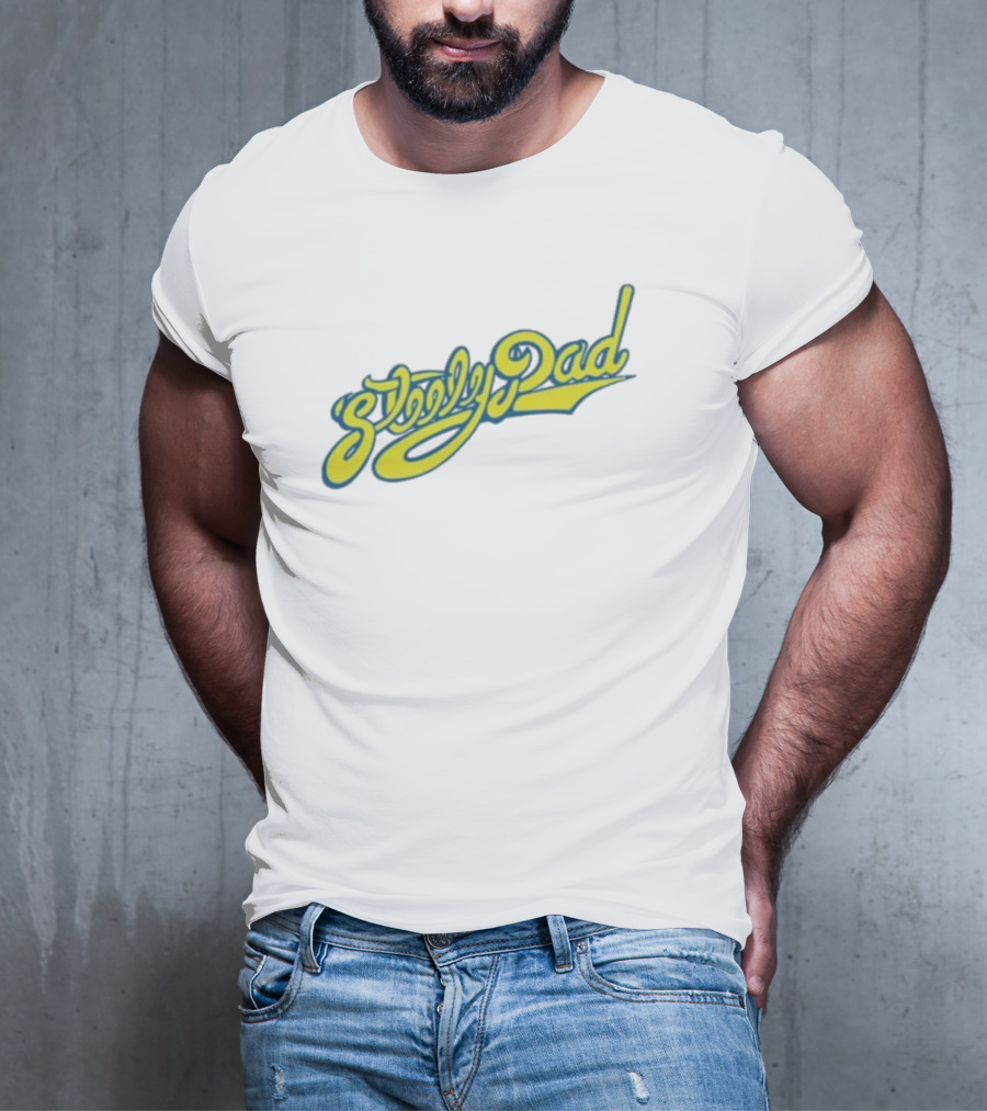 Sleepy Dad Retro Yellow Script T-Shirt