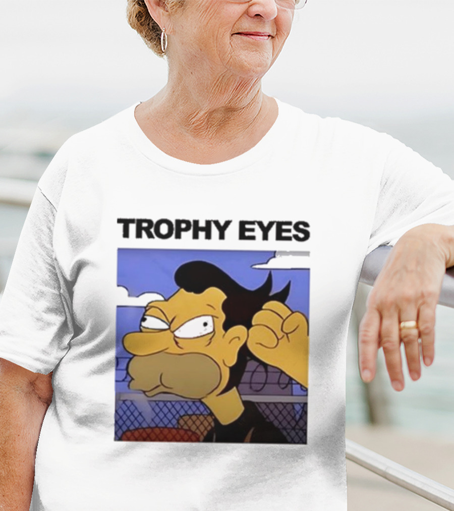 Trophy Eyes Angry Lenny Fence Background T-Shirt