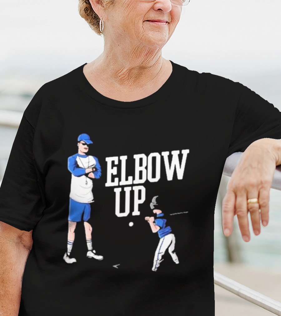 Middleclassfancy Baseball Coach Elbow Up T-Shirt