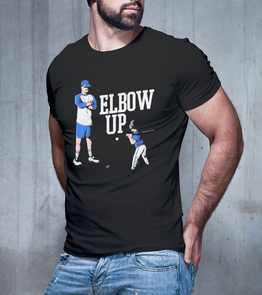 Middleclassfancy Baseball Coach Elbow Up T-Shirt