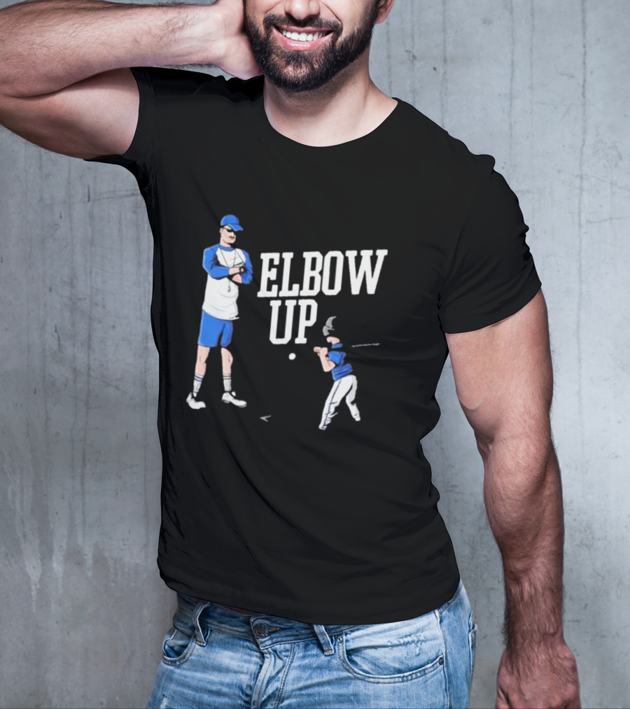 Middleclassfancy Baseball Coach Elbow Up T-Shirt