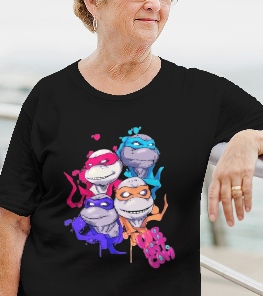 Neon TMNT Characters Pop T-Shirt