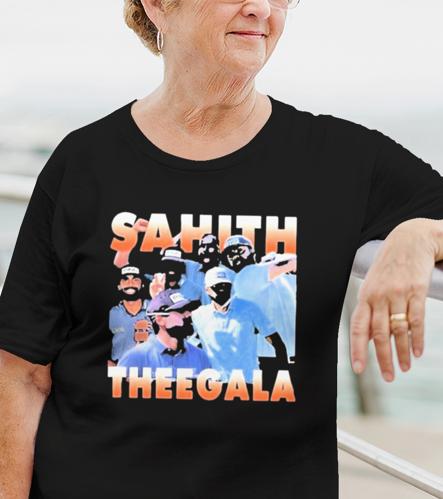 Sahith Theegala Celebratory Golf Moments T-Shirt