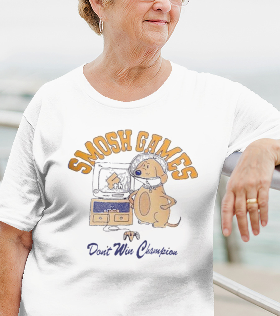Smosh Games Don't Win Champion Dog T-Shirt