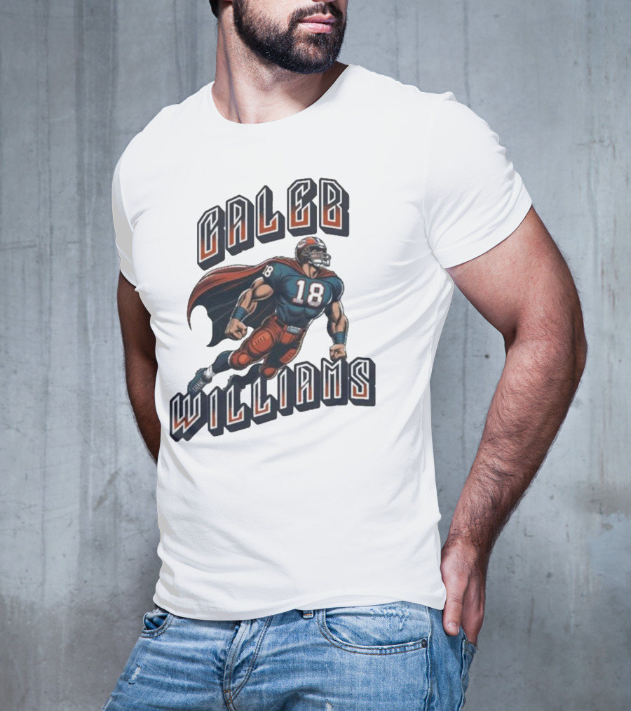 Caleb Williams Football Heroic Number 18 Superhero T-Shirt